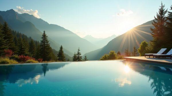 Où trouver un espace détente avec piscine en montagne ?