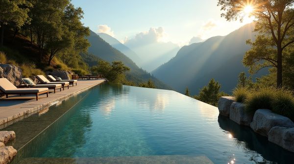 Où trouver un espace détente avec piscine en montagne ?